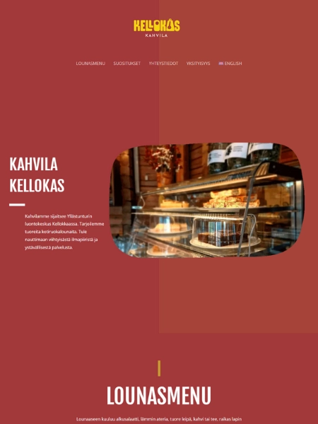 Kodulehe tegemine  kohvikule Kahvila Kellokas