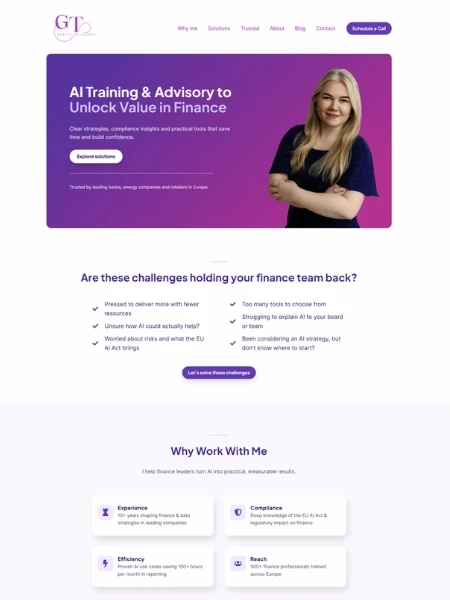 Gerlyn Tiigemäe uus koduleht - Digimeetriku loodud koduleht